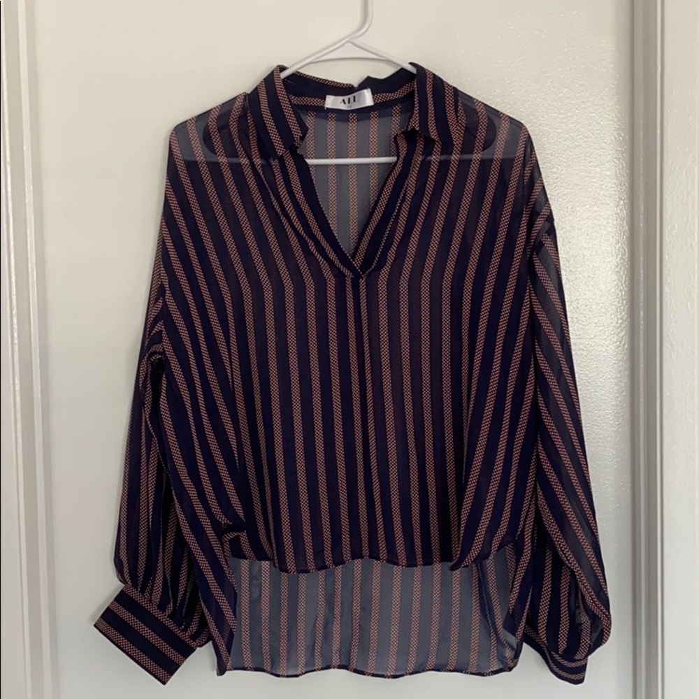 See-through chiffon shirt